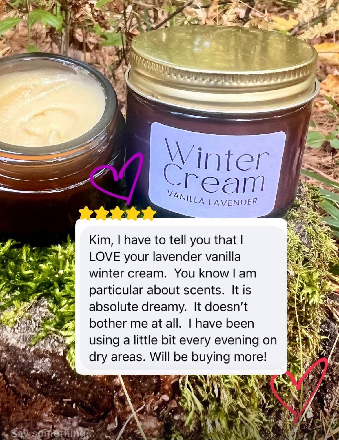Natural Vanilla Body Cream for Dry + Sensitive Skin