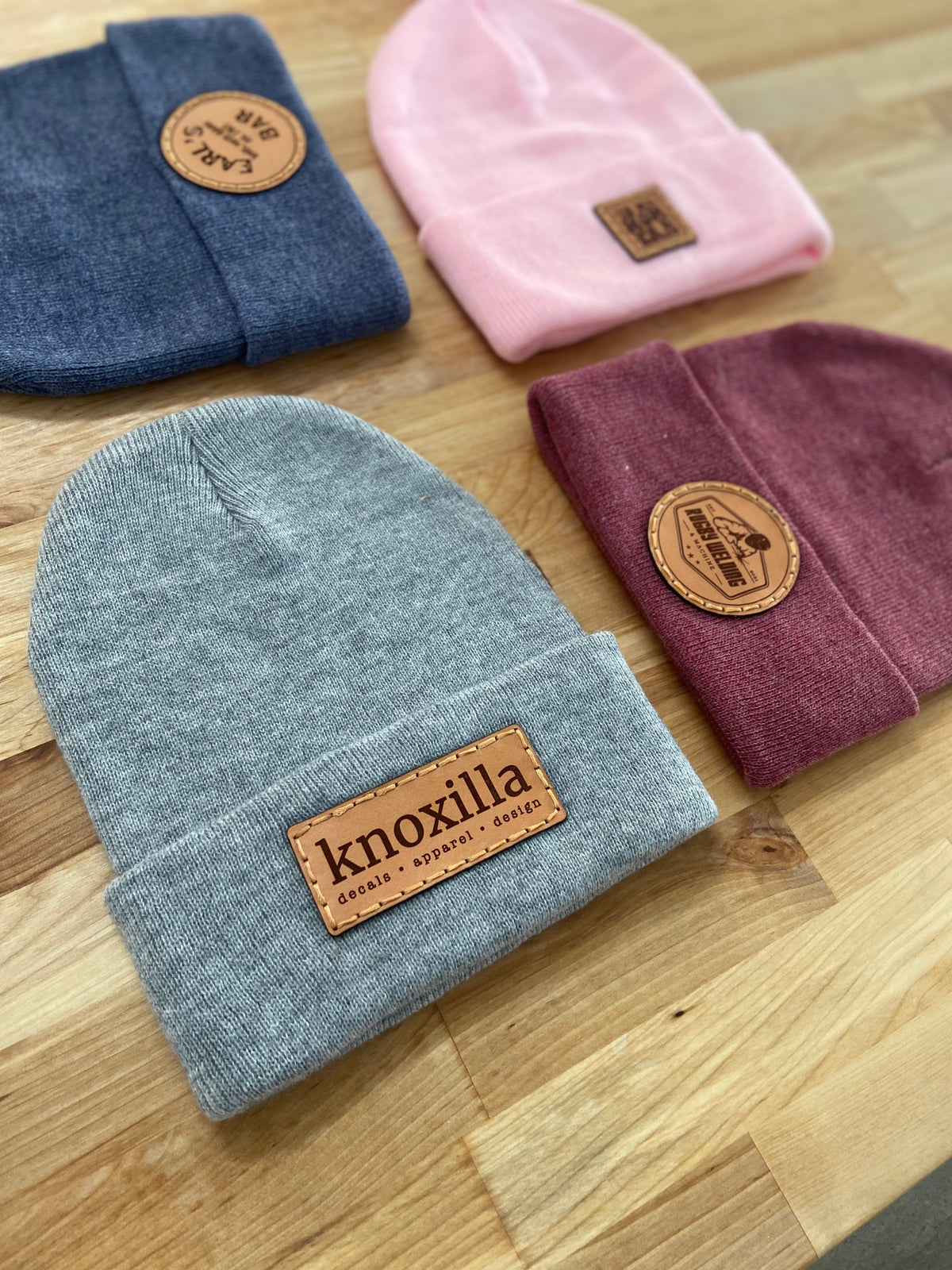 Leather Patch Hats