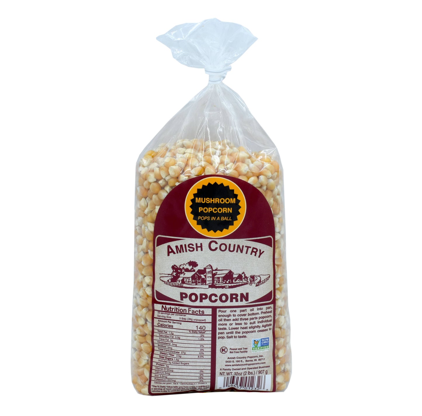 2lb Bag of Extra Large Caramel Type Popcorn