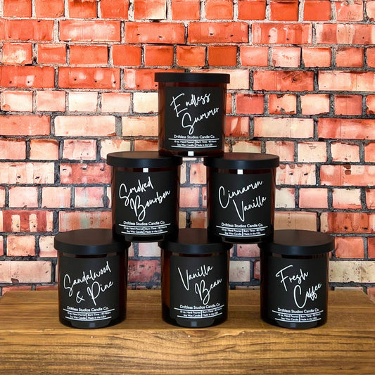 Amber Glass Jar Candles - Soy Wax
