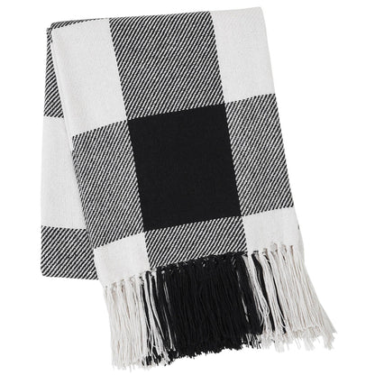 Black Buffalo Check Throw Blanket 50x60 Farmhouse