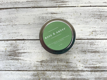 Soy Candle, 4 oz Travel Tin, Travel Candle