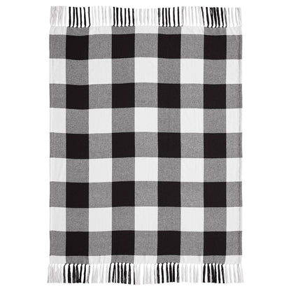 Black Buffalo Check Throw Blanket 50x60 Farmhouse