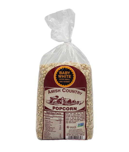2lb Bag of Baby White Popcorn