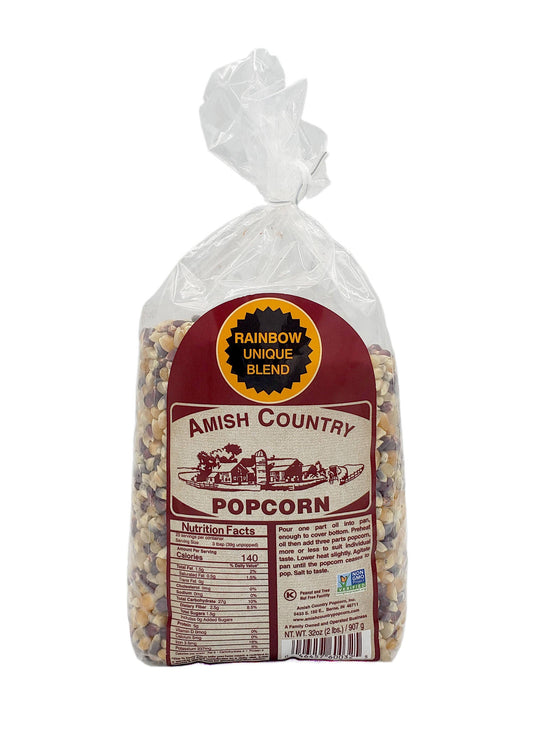 2lb Bag of Unique Blend Rainbow Popcorn