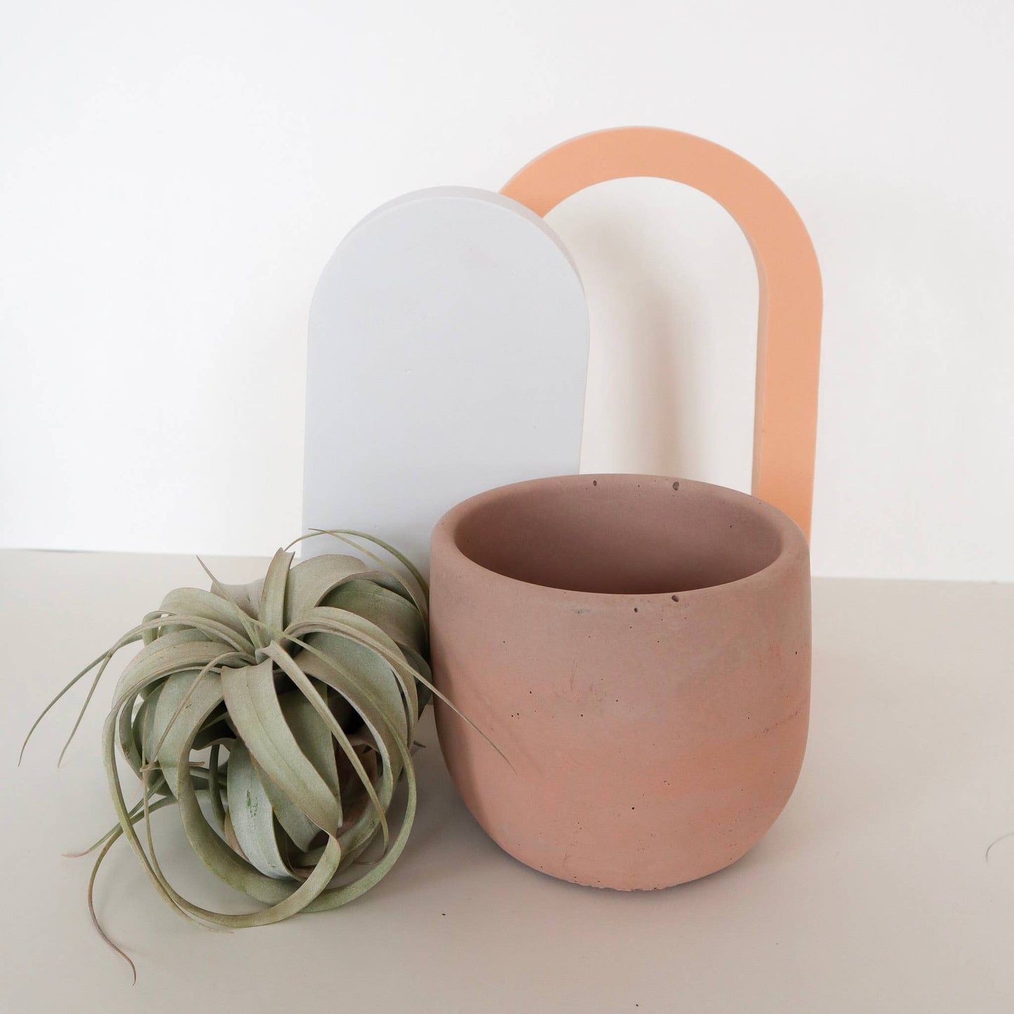 Concrete Planter - 4" | Plant Pot With Drainage Hole