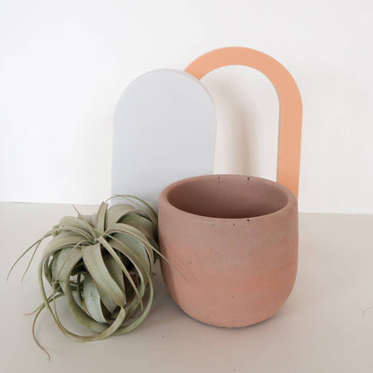 Concrete Planter - 4" | Plant Pot With Drainage Hole