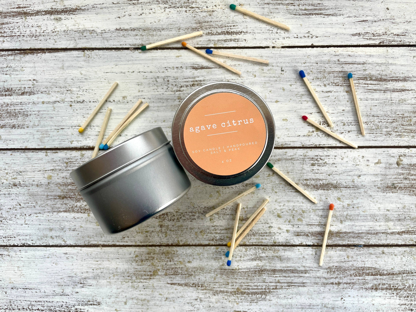 Soy Candle, 4 oz Travel Tin, Travel Candle