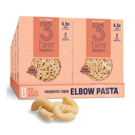 High Fiber Elbows  - Gut Friendly, Low GI, USA Grown Pasta