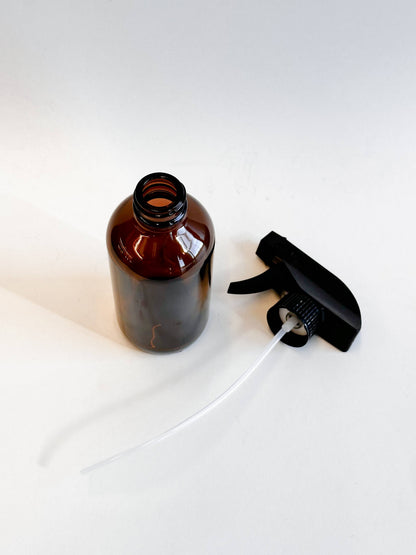 Brown Glass Spray Bottle 8 oz. Plant Sprayer and Mister