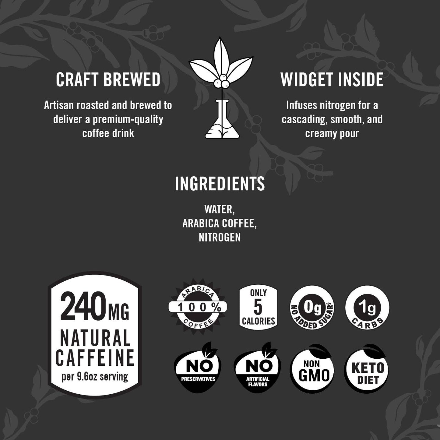 Nitro Brew Coffee 12oz Cans