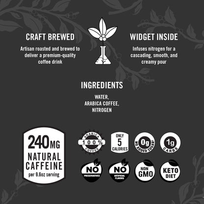 Nitro Brew Coffee 12oz Cans