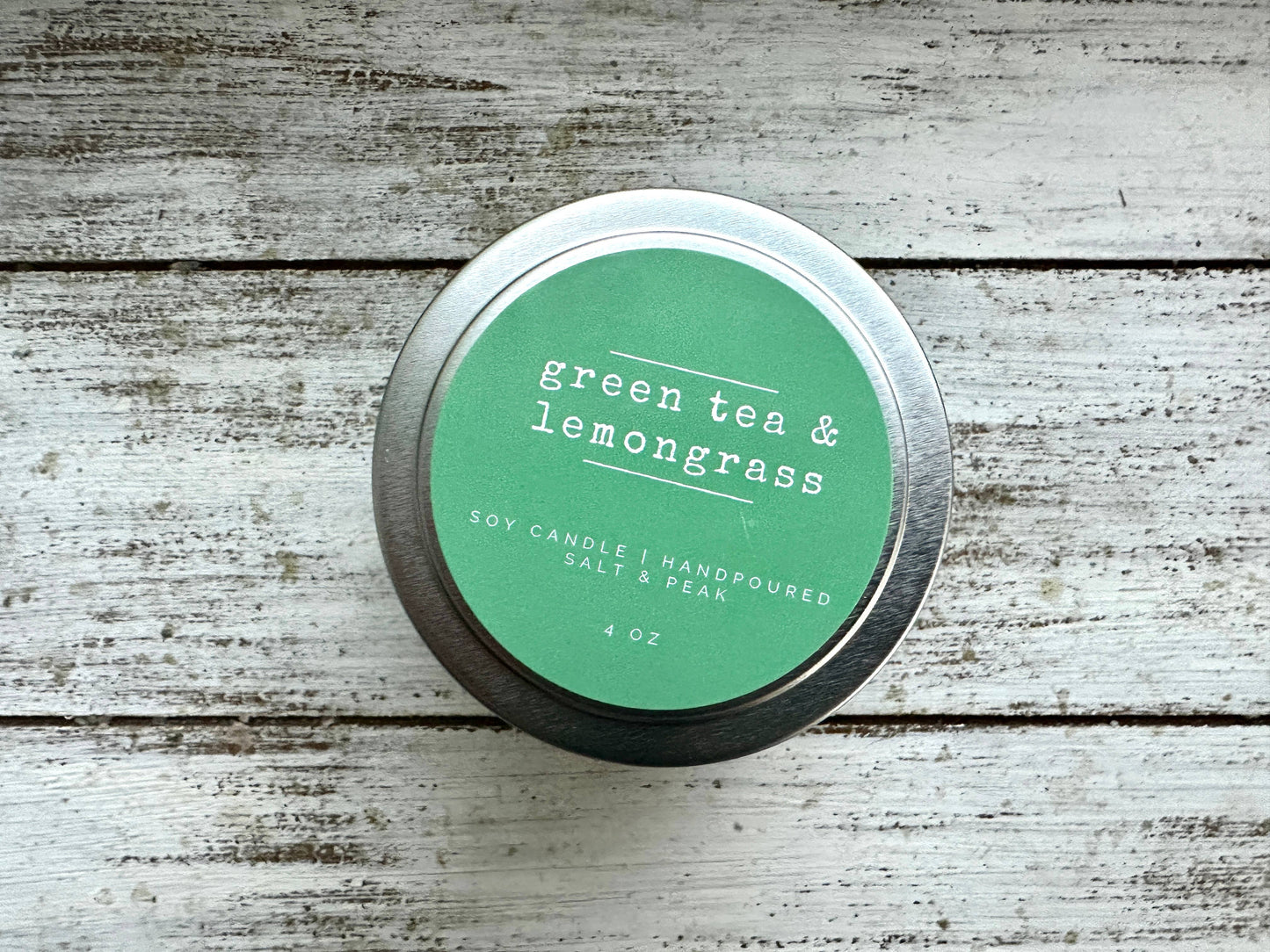 Soy Candle, 4 oz Travel Tin, Travel Candle