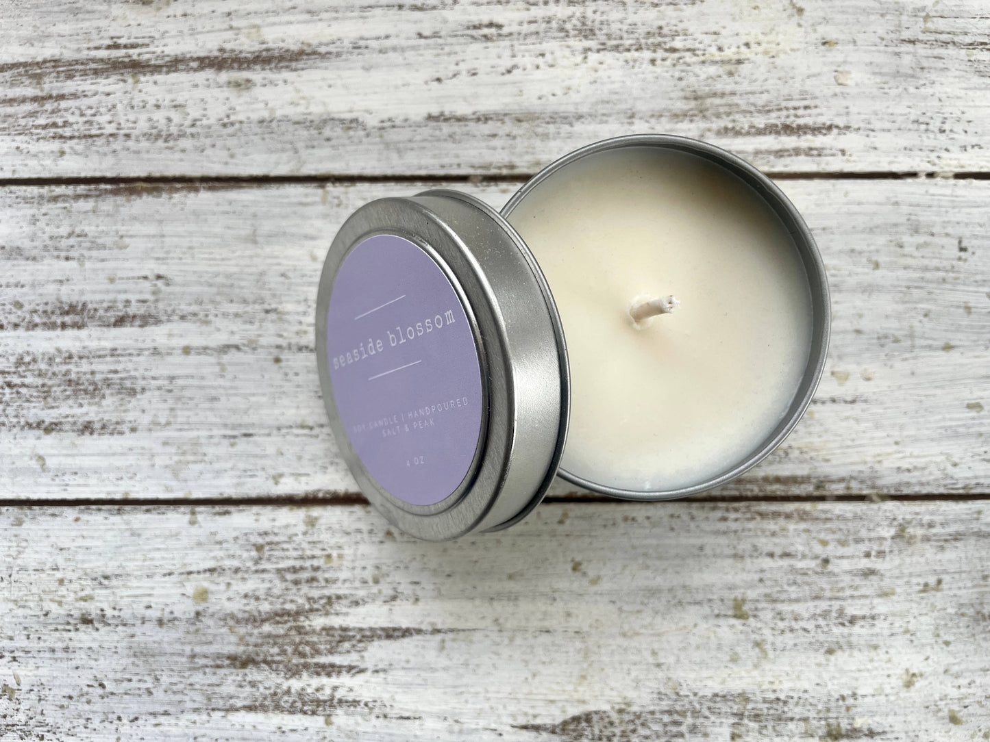 Soy Candle, 4 oz Travel Tin, Travel Candle