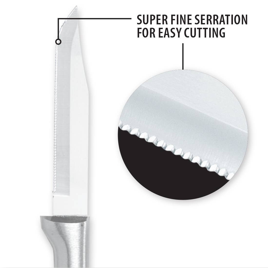 Serrated Paring - Silver Handle