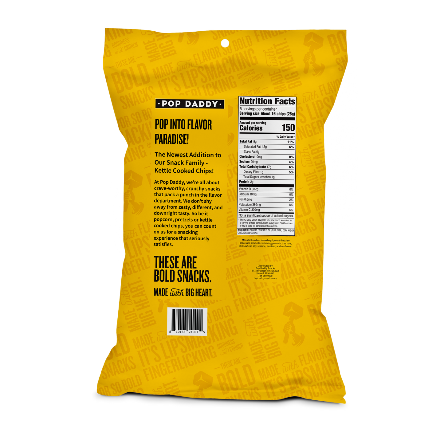Kettle Cooked Potato Chips - 5oz - Original