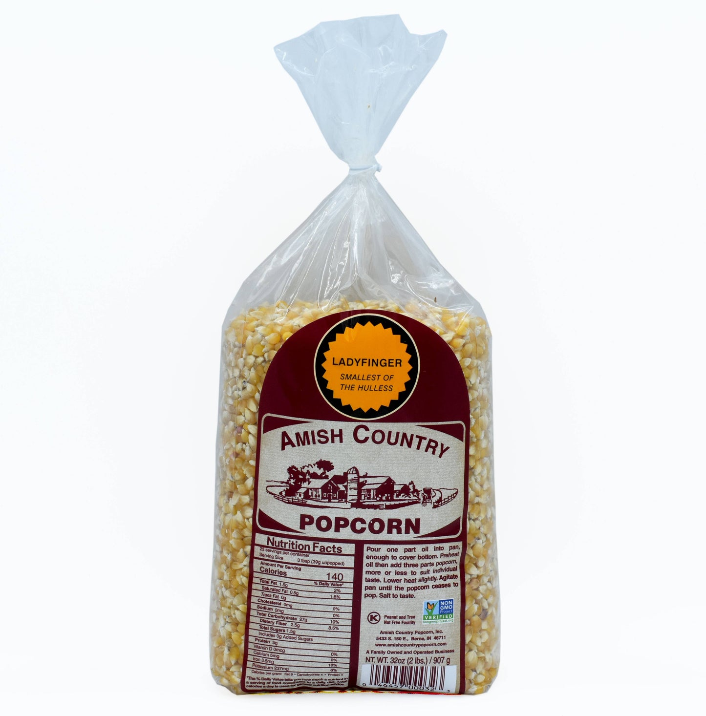 2lb Bag of Extra Large Caramel Type Popcorn