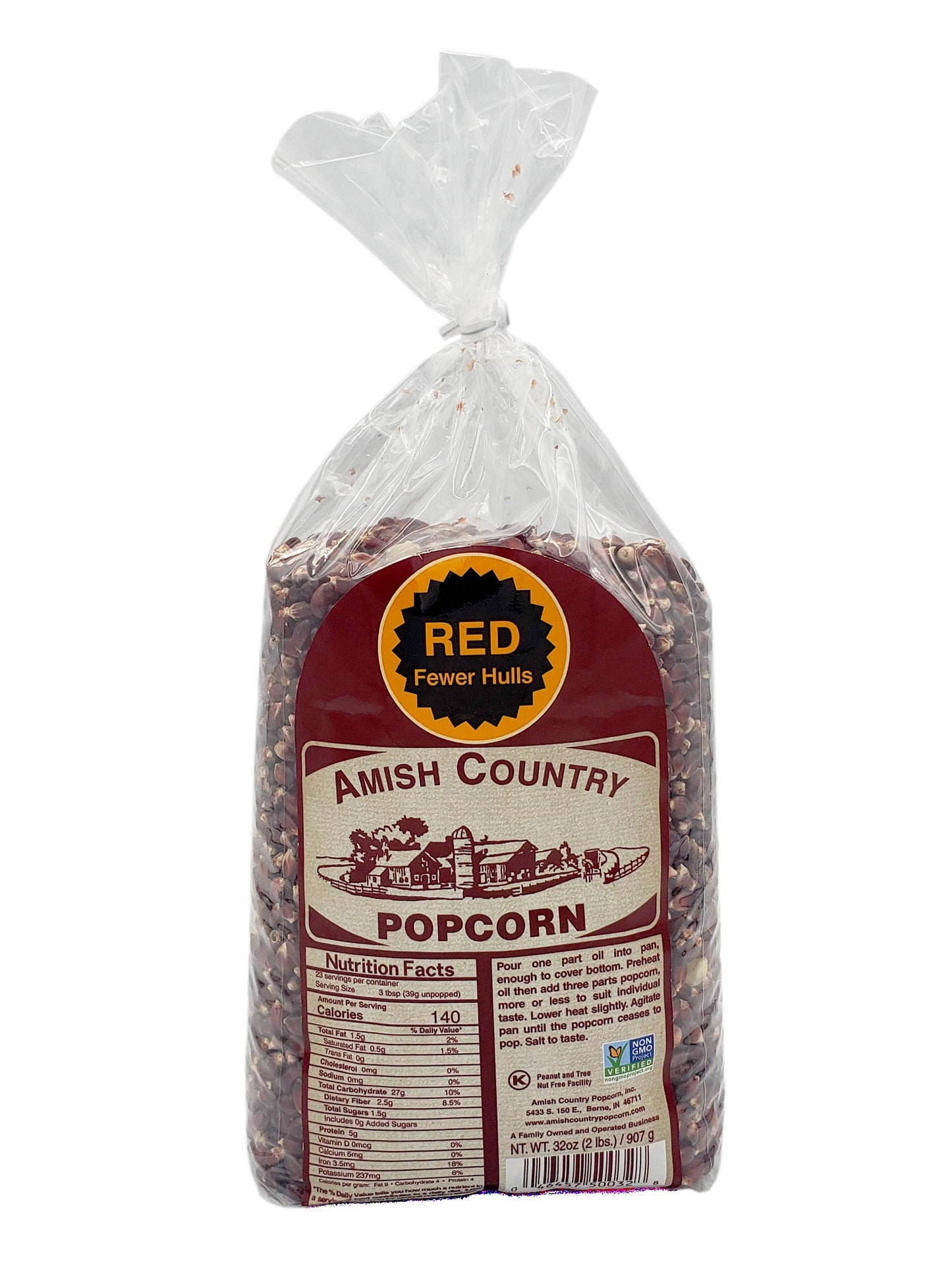 2lb Bag of Red Popcorn