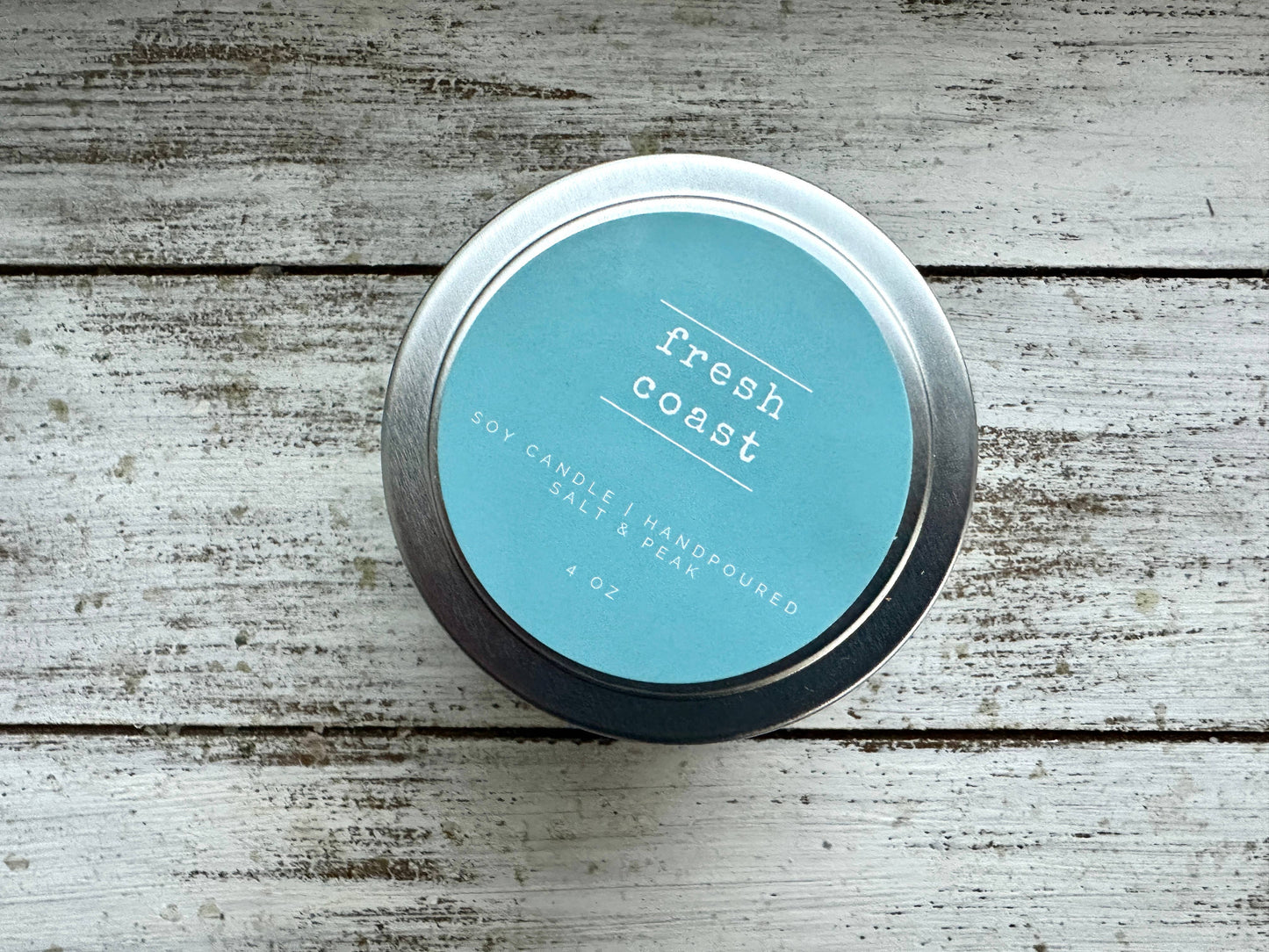 Soy Candle, 4 oz Travel Tin, Travel Candle
